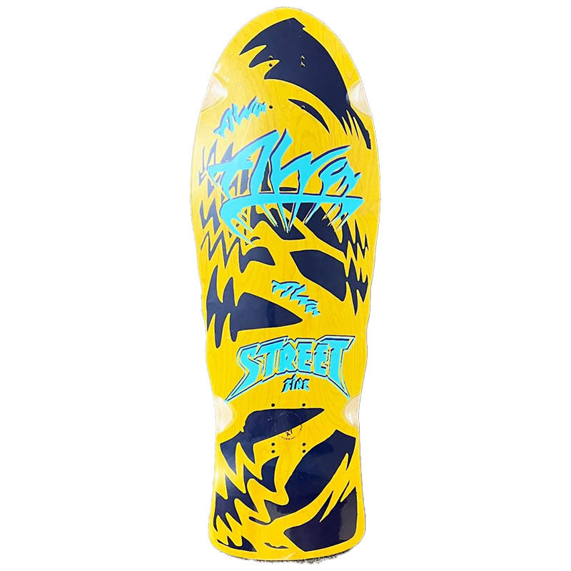 Alva 10.25" x 29.5" Street Fire Yellow Stain Re-Issue Skateboard Deck