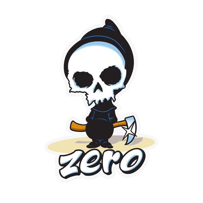 Zero (5.5" Tall) LIL REAPER Sticker 5150 Skate Shop