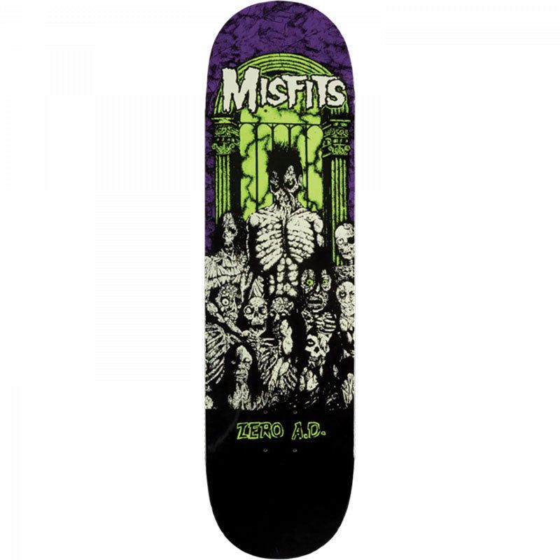 Zero 8.25" MISFITS ZERO AD GLOW Skateboard Deck 5150 Skate Shop