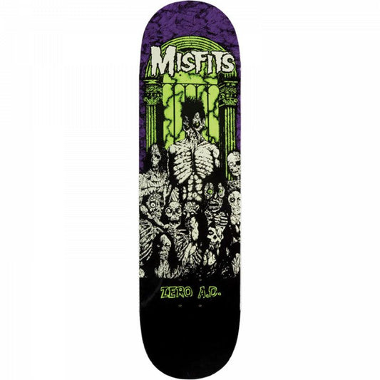 Zero 8.25" MISFITS ZERO AD GLOW Skateboard Deck 5150 Skate Shop
