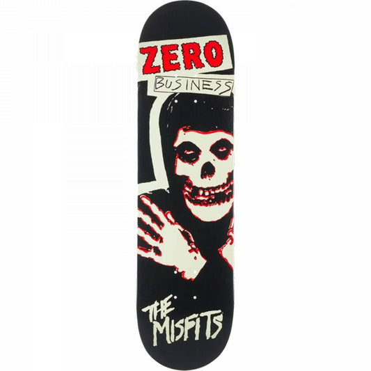 Zero 8.25" x 31.9" MISFITS ZERO BUSINESS GLOW Skateboard Deck 5150 Skate Shop
