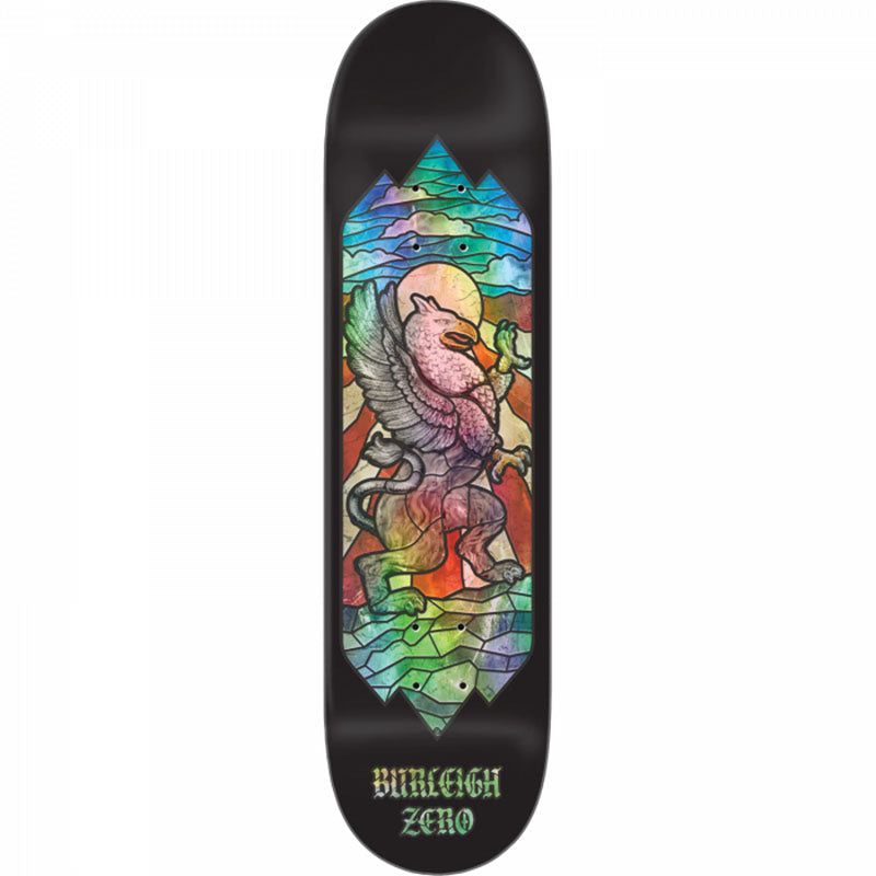 Zero 8.5" BURLEIGH STAINED GLASS GRIFFIN Skateboard Deck 5150 Skate Shop