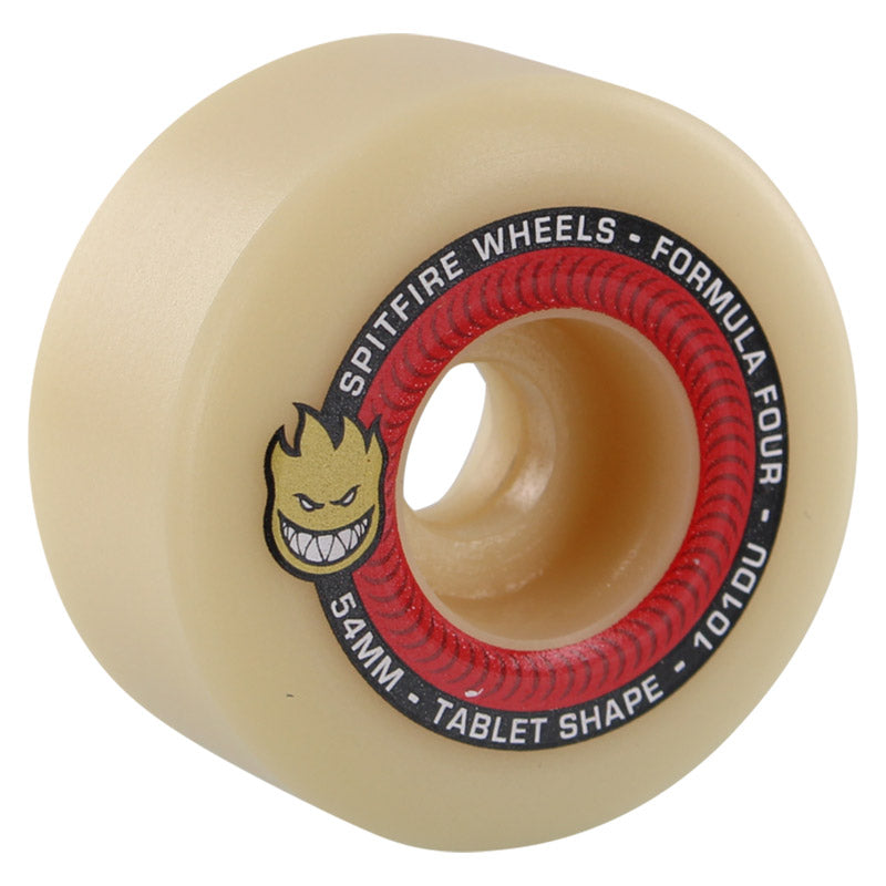 Spitfire F4 54mm 101a TABLET Natural /Red Skateboard Wheels 4pk