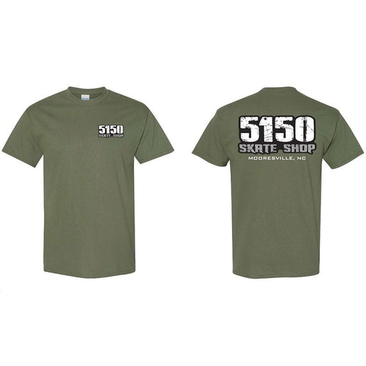 5150 Skate Shop Army Green NEW T-Shirts - 5150 Skate Shop