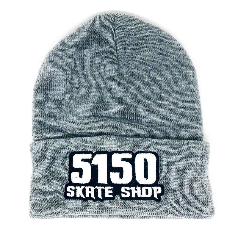 5150 Skate Shop Gray Beanies - 5150 Skate Shop