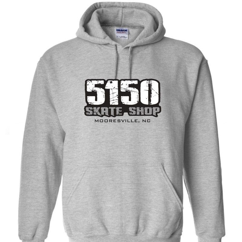 5150 Skate Shop Gray Hoodies 5150 Skate Shop