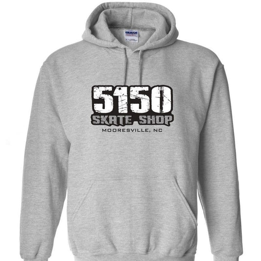 5150 Skate Shop Gray Hoodies 5150 Skate Shop