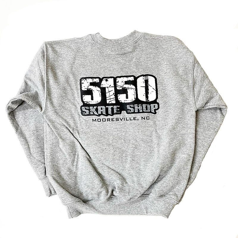 5150 Skate Shop Grey Youth Sweatshirts-5150 Skate Shop