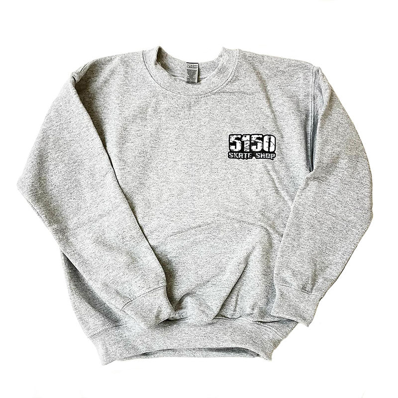 5150 Skate Shop Grey Youth Sweatshirts - 5150 Skate Shop