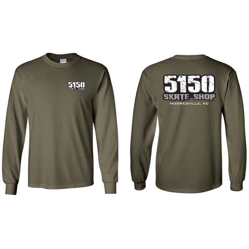 5150 Skate Shop Military Green Sweatshirts 5150 Skate Shop