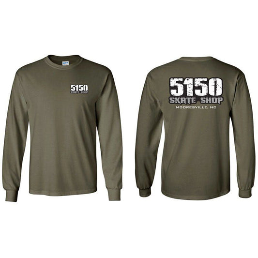 5150 Skate Shop Military Green Sweatshirts 5150 Skate Shop