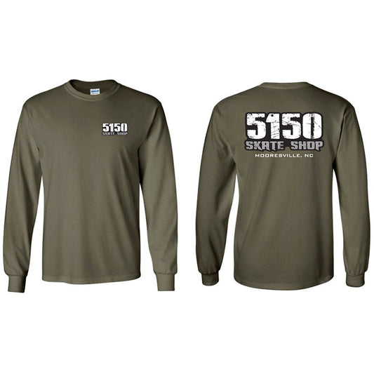 5150 Skate Shop Military Green Sweatshirts-5150 Skate Shop
