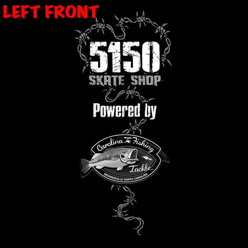 5150 Skate Shop OG Black with White Print T-Shirts-5150 Skate Shop