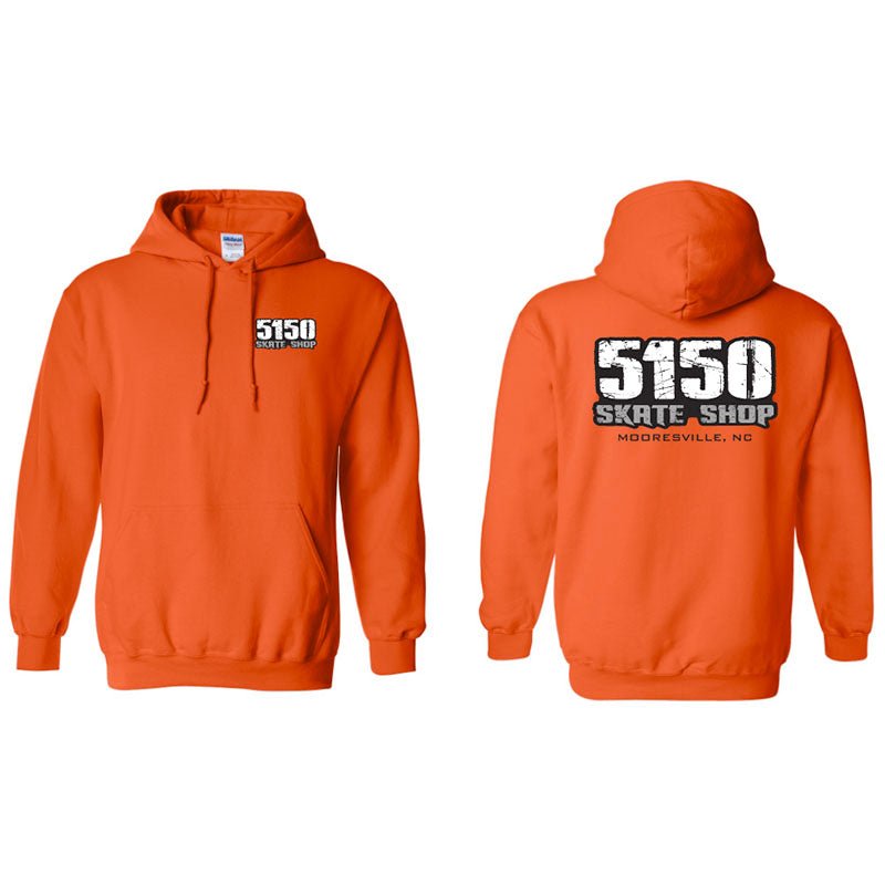 5150 Skate Shop Orange Hoodies - 5150 Skate Shop