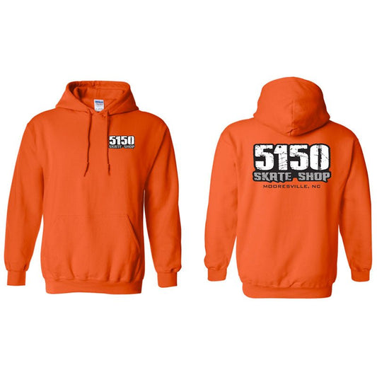 5150 Skate Shop Orange Hoodies-5150 Skate Shop