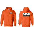 5150 Skate Shop Orange Youth Hoodies-5150 Skate Shop