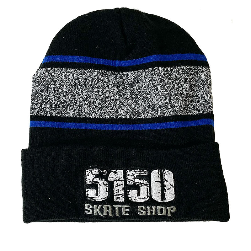5150 Skate Shop Striped Collar Beanies-5150 Skate Shop