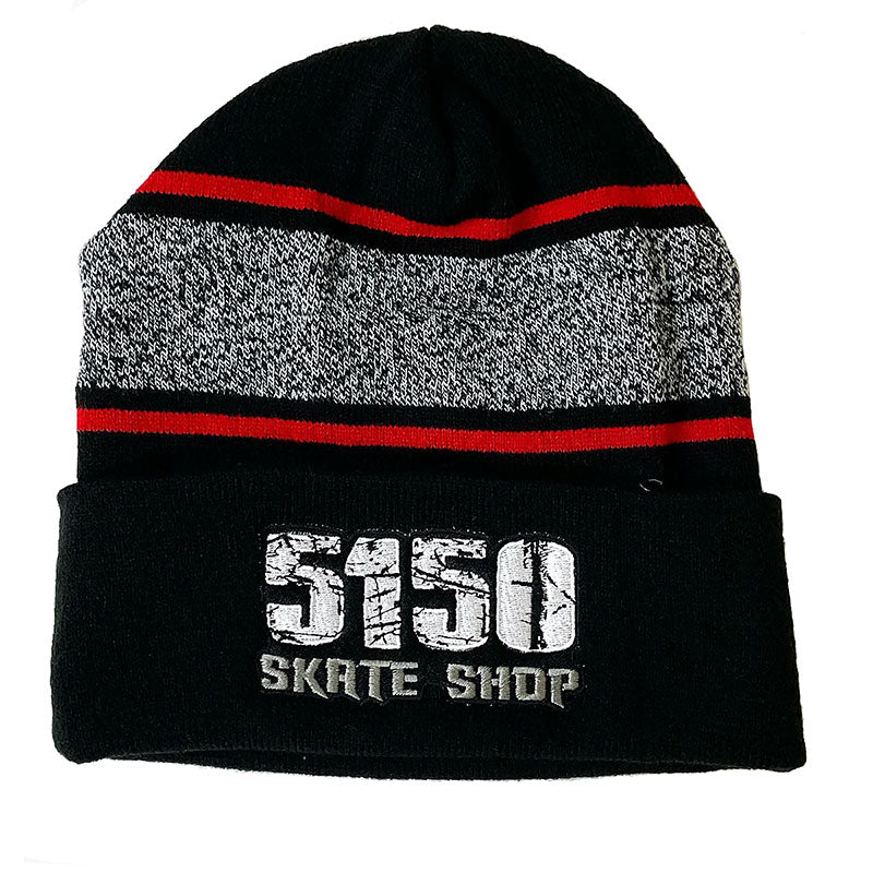 5150 Skate Shop Striped Collar Beanies-5150 Skate Shop