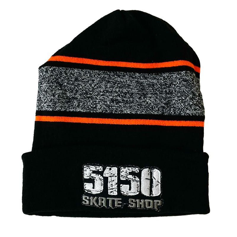 5150 Skate Shop Striped Collar Beanies - 5150 Skate Shop