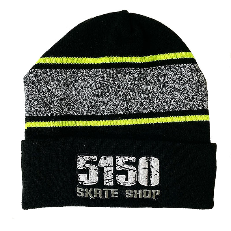 5150 Skate Shop Striped Collar Beanies-5150 Skate Shop