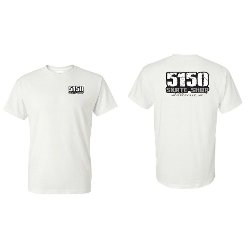 5150 Skate Shop Team White T-Shirts 5150 Skate Shop