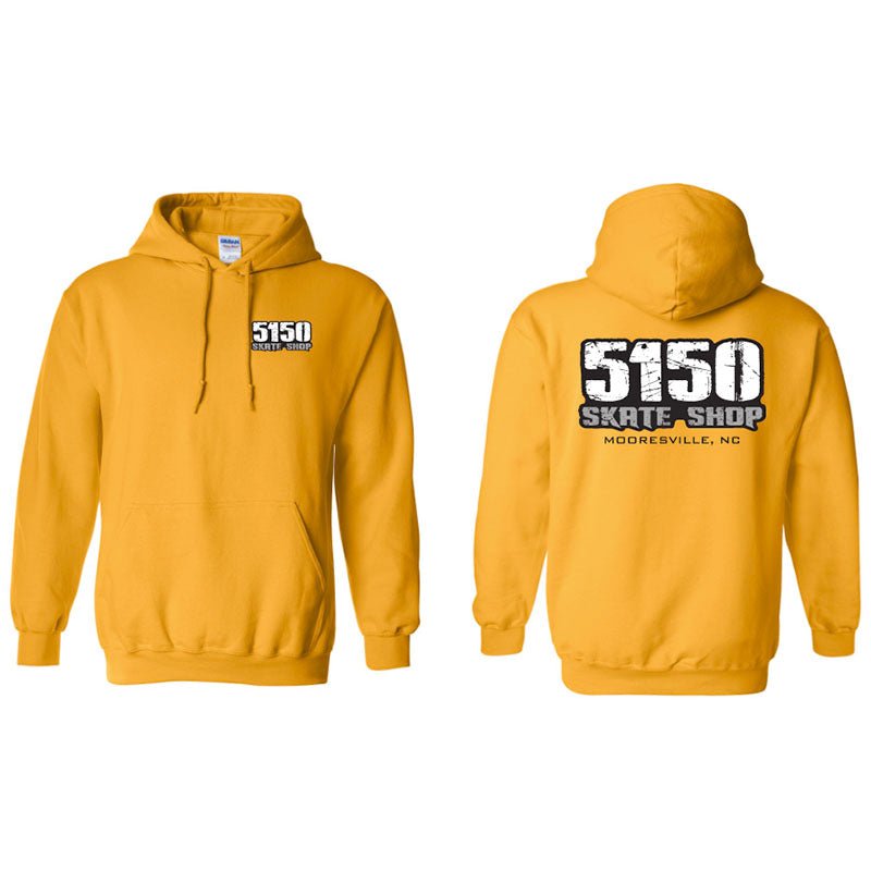 5150 Skate Shop Yellow Hoodies-5150 Skate Shop