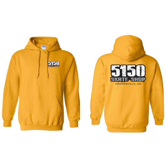 5150 Skate Shop Yellow Hoodies-5150 Skate Shop