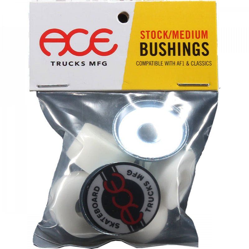 ACE 91a 86a Standard Stock Medium White Bushing Skateboard Kit 2pr 5150 Skate Shop