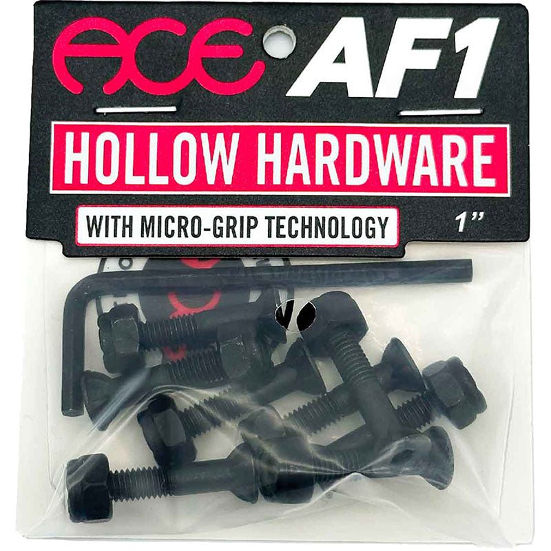 ACE Trucks 1" Allen Hollow Black Skateboard Hardware - 5150 Skate Shop