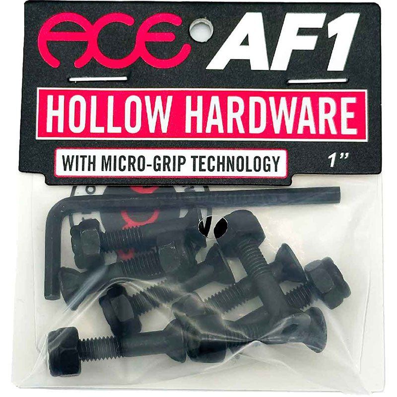 ACE Trucks 1" Allen Hollow Black Skateboard Hardware 5150 Skate Shop