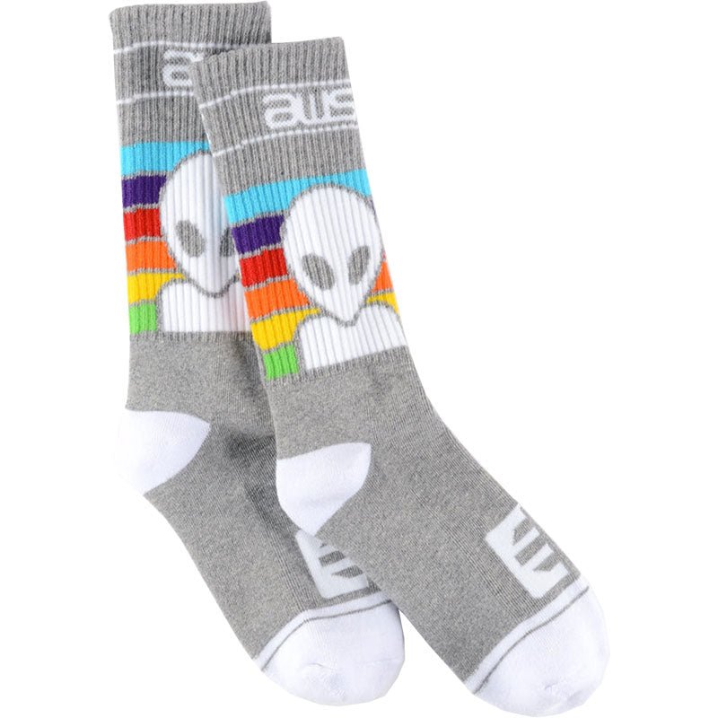 Alien Workshop Heather Grey Spectrum Crew Socks 1pr-5150 Skate Shop