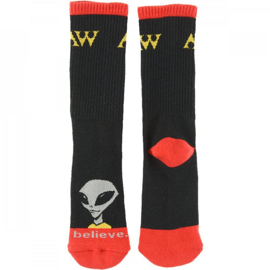 Alien Workshop Visitor Black Crew Socks 1pr - 5150 Skate Shop