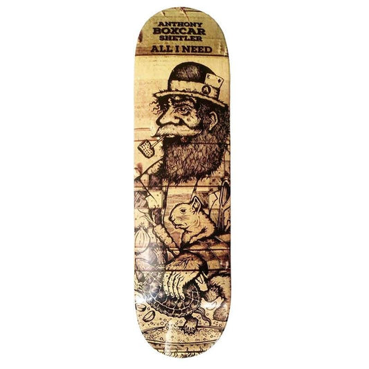 All-I-Need 8.5" Boxcar Shetler Hobo Skateboard Deck-5150 Skate Shop