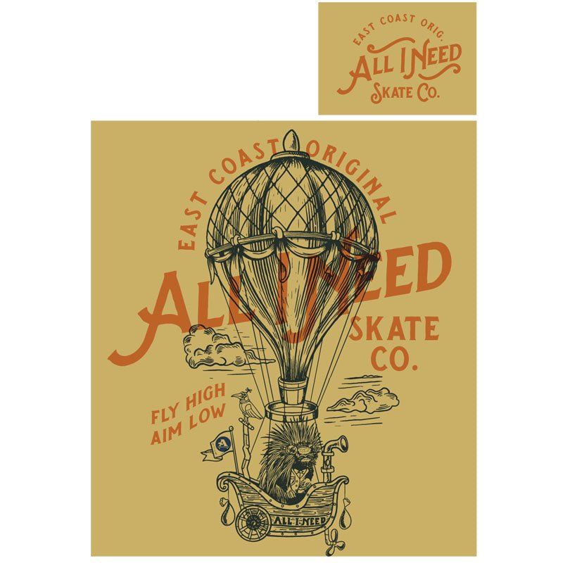 All-I-Need Skateboards Fly High T-Shirts 5150 Skate Shop