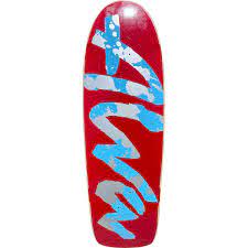 Alva 10-3/4" x 34-3/4" Red Metallic Rocker Skateboard Deck - 5150 Skate Shop