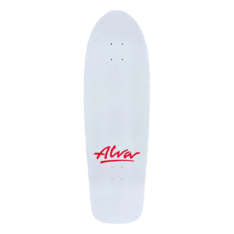 Alva 10" x 33" Leopard Re-Issue Sky Blue/White Skateboard Deck - 5150 Skate Shop