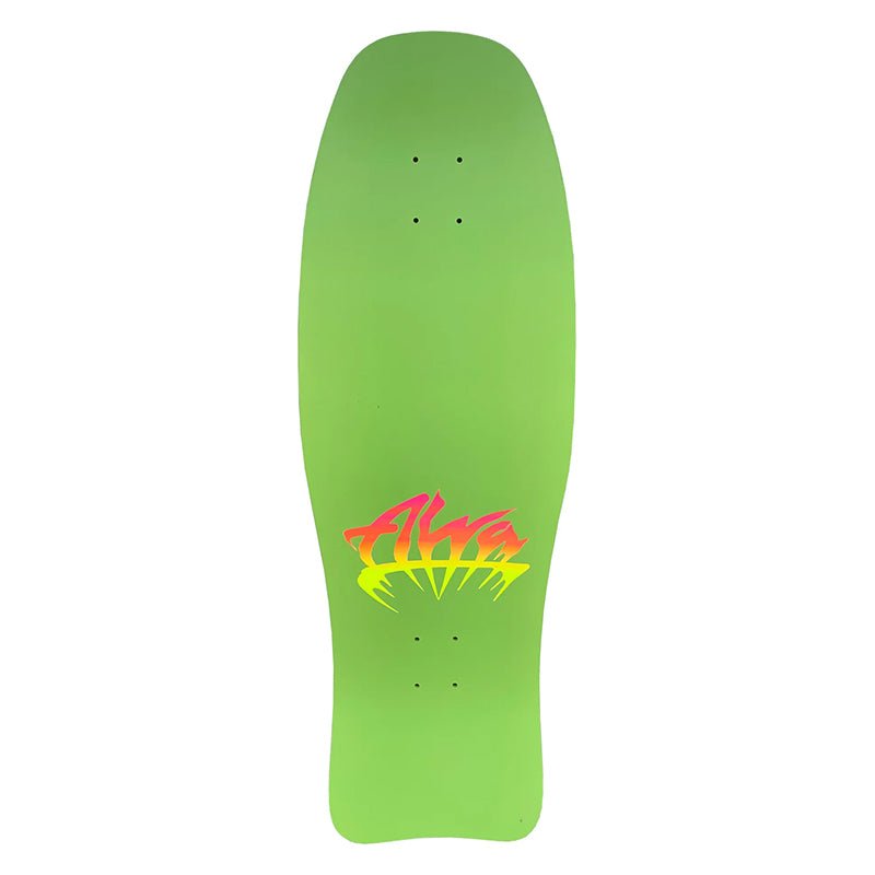 Alva 10.75" x 32" Green Aggression Fish Reissue Skateboard Deck-5150 Skate Shop