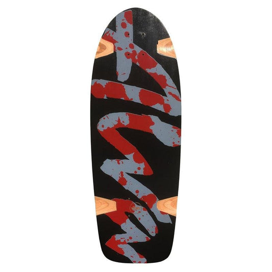 Alva 30.5" x 10.5" Splatter Re-Issue Black Skateboard Deck - 5150 Skate Shop
