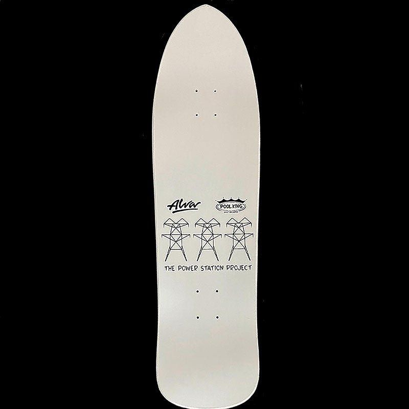 Alva 9.25" x 33.25" White/Black Red Groholski Guest Skateboard Deck 5150 Skate Shop