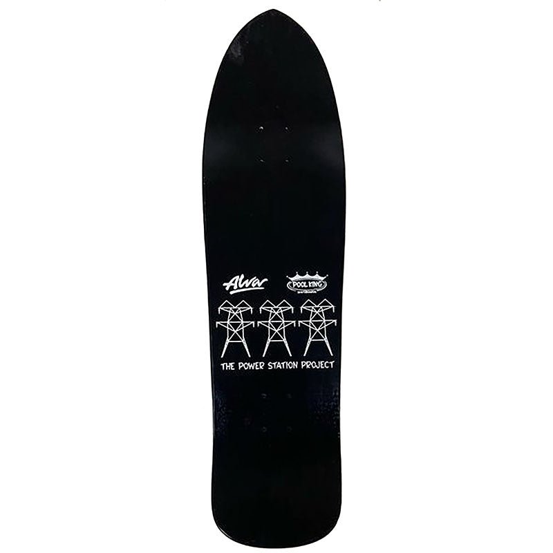 Alva 9.25" x 33.25" Black/White Groholski Guest Skateboard Deck - 5150 Skate Shop