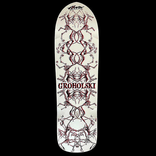 Alva 9.25" x 33.25" White/Black Red Groholski Guest Skateboard Deck-5150 Skate Shop