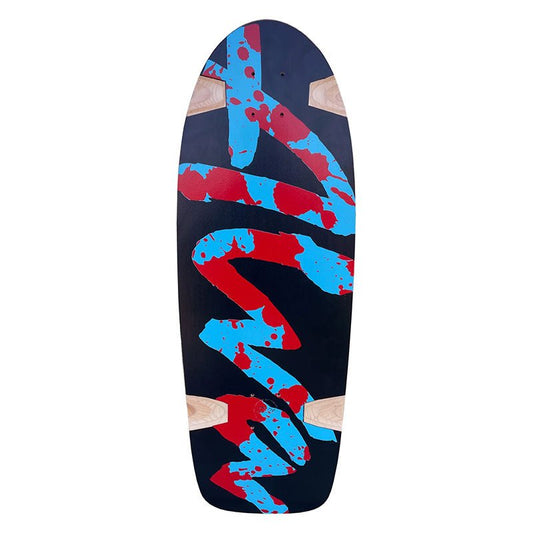 Alva Splatter Re-Issue Black With Blue and Red Skateboard Deck-5150 Skate Shop
