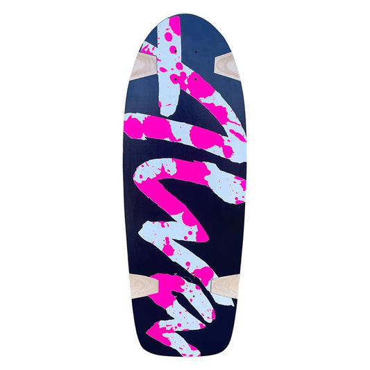 Alva Splatter Re-Issue Black With White and Pink Skateboard Deck - 5150 Skate Shop