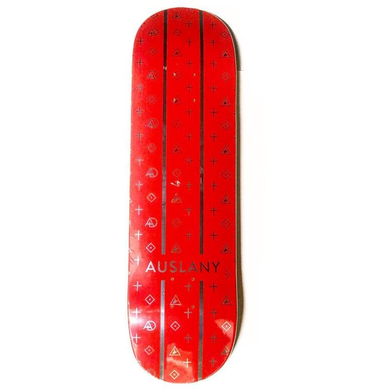 Auslany 8.25" Auslany x AD Red Skateboard Deck - 5150 Skate Shop