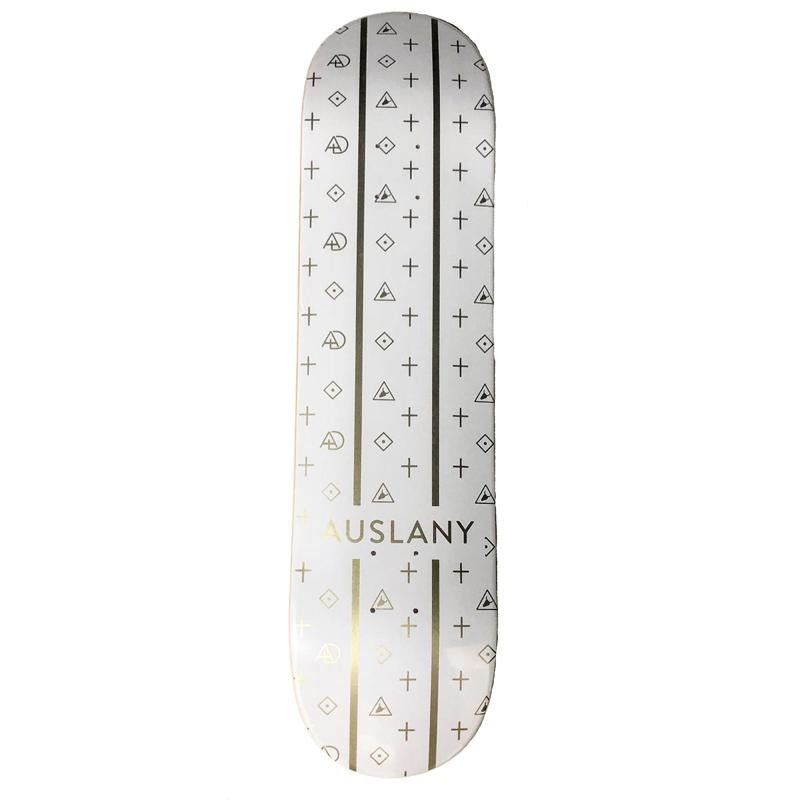 Auslany 8.5" Auslany x AD White Skateboard Deck - 5150 Skate Shop