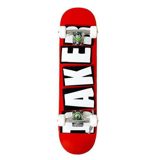 Baker 7.3" Brand Logo White (Mini) OG Shape/Mellow Concave Custom Complete Skateboard-5150 Skate Shop