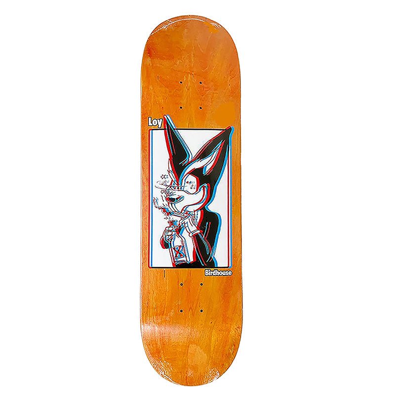 Birdhouse 8.38" x 32" Loy 3D Animals Orange Stain Skateboard Deck-5150 Skate Shop