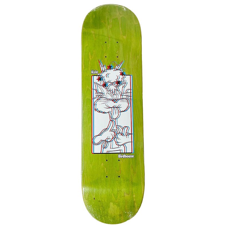 Birdhouse 8.75" Hale 3D Animals Green Stain Skateboard Deck - 5150 Skate Shop