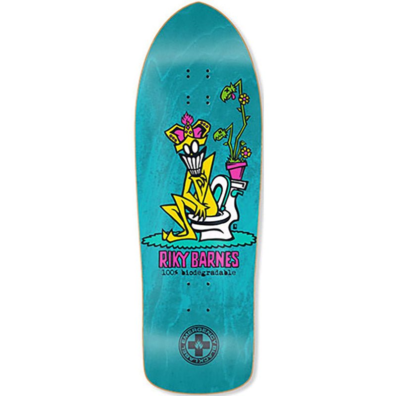 Black Label 10.25" x 31.5" Riky Barnes 100% Biodegradable Aqua Stain Skateboard Deck-5150 Skate Shop
