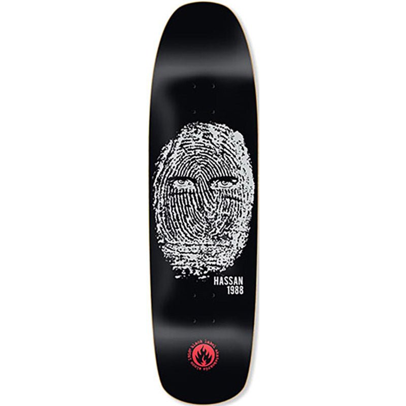 Black Label 8.88" Omar Hassan Thumbprint Shaped Skateboard Deck - 5150 Skate Shop